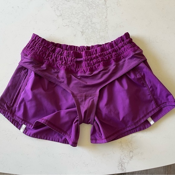 Women’s Lululemon Running‎ Shorts Purple Size 8 - Picture 9 of 9